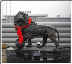 動(dòng)物銅雕銅獅子