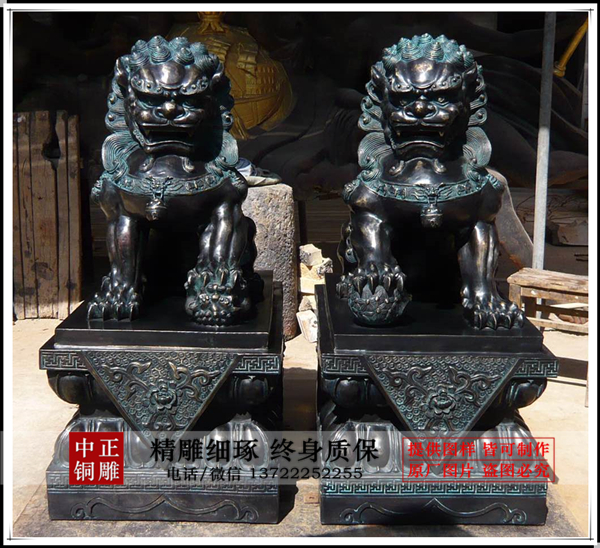 銅獅子|鑄銅獅子