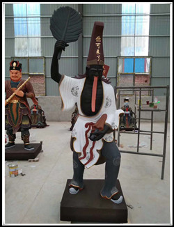 白無常神像|鑄銅白無常雕塑