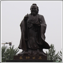 大型孔子銅雕塑
