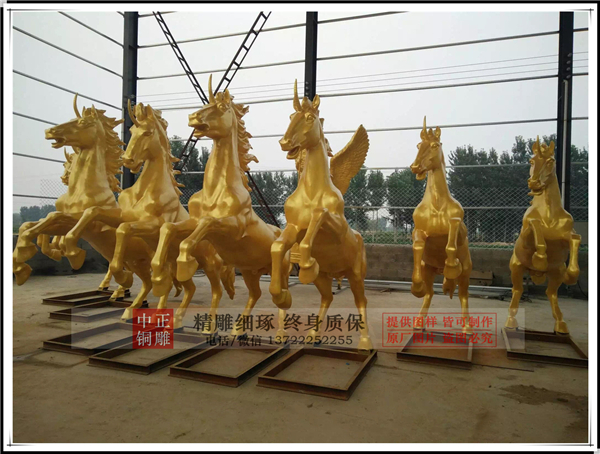 廣場(chǎng)銅馬雕塑