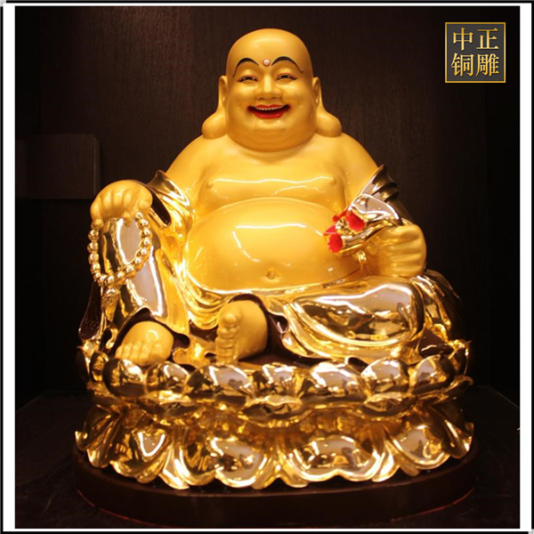 純銅大肚腩彌勒佛