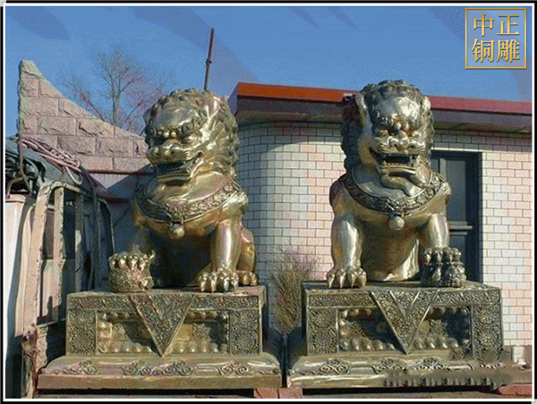 看門(mén)神獸銅獅子