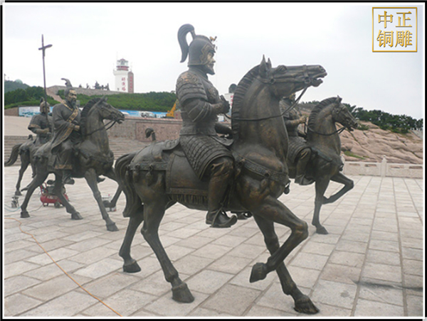 將軍騎馬人物銅雕塑鑄造