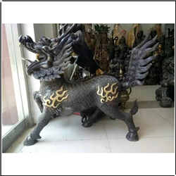 室內(nèi)青銅麒麟擺件