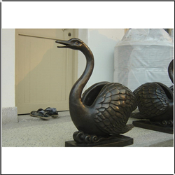 銅天鵝擺件