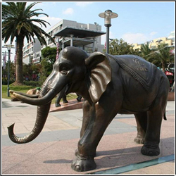 大型招財(cái)銅大象