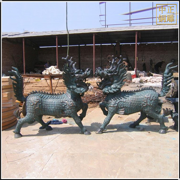 招財(cái)純銅麒麟定制