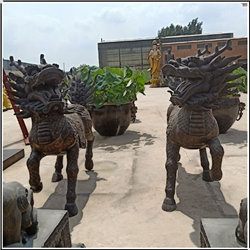 鎮(zhèn)宅一對(duì)銅麒麟