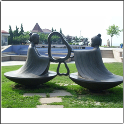 讀書的價(jià)值觀校園雕塑