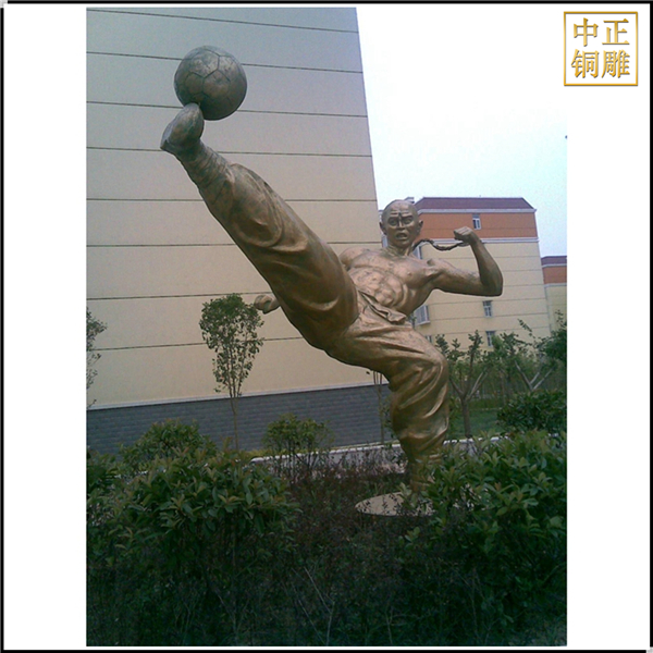 發(fā)揚體育精神校園雕塑