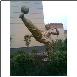 發(fā)揚(yáng)體育精神校園雕塑