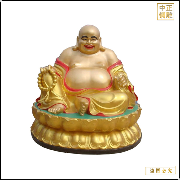 2米大肚彌勒佛銅像定做