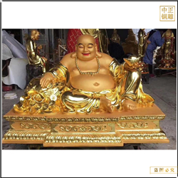 2米彌勒佛銅像制作