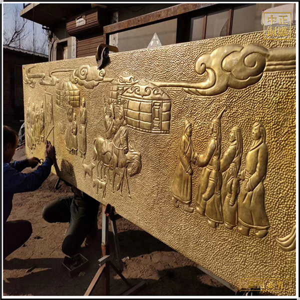貼金室外景觀銅浮雕