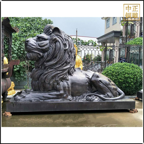 定做大型銅獅子