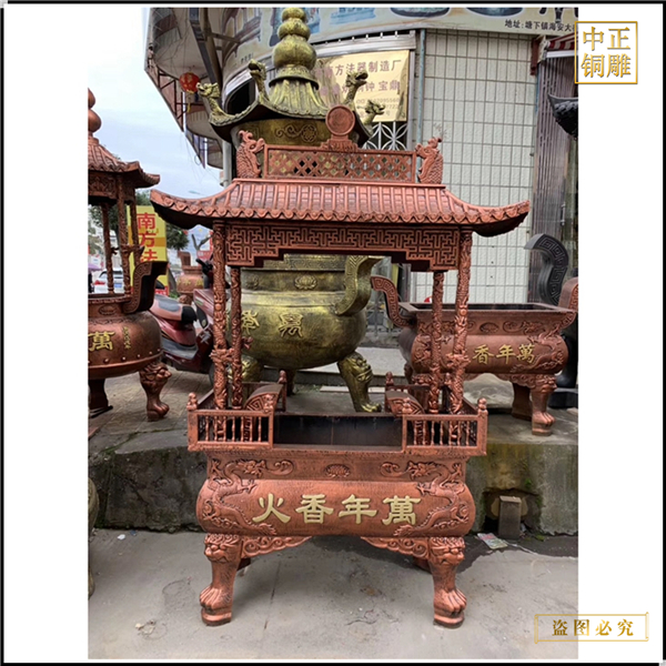 道觀宮觀鑄銅香爐廠家