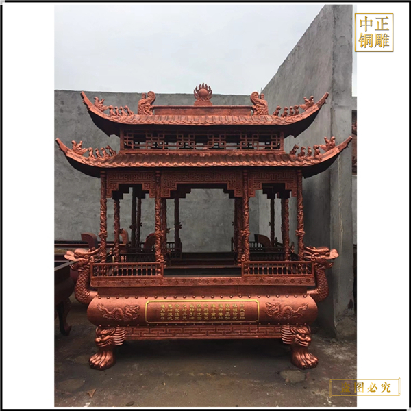 定做長方形銅香爐