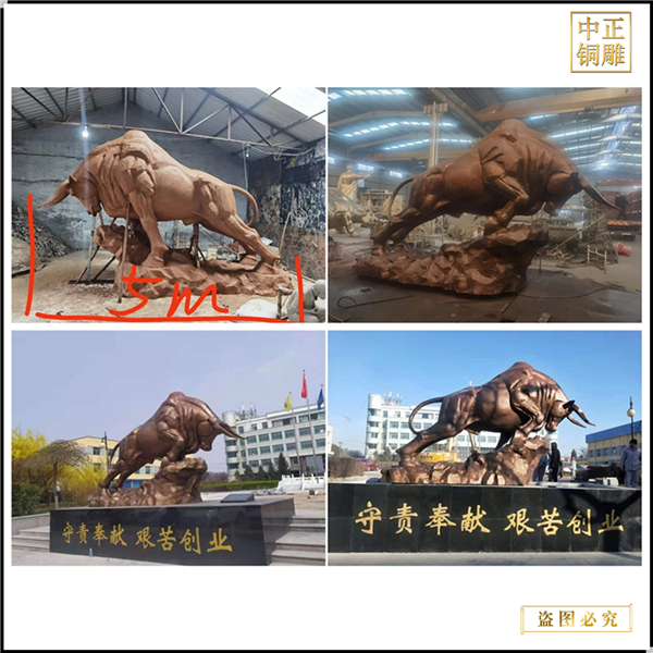 5米農(nóng)耕牛雕塑定制