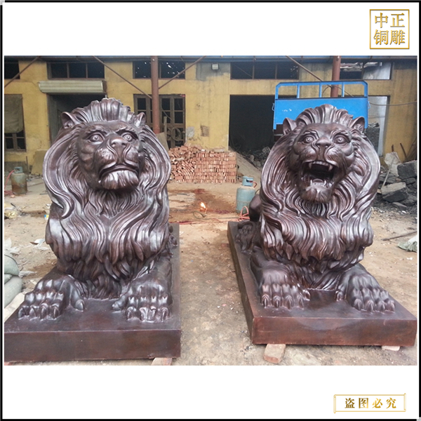 大型西方各種尺寸銅獅子現(xiàn)貨