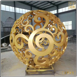 貼金廣場風(fēng)水球雕塑加工廠
