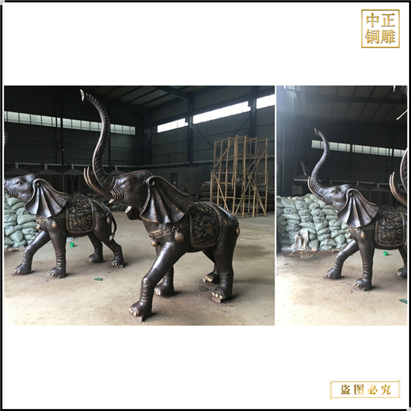 門口大象雕塑擺件