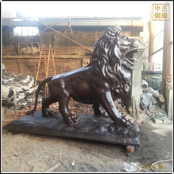 廣場(chǎng)匯豐銅獅子定做廠家