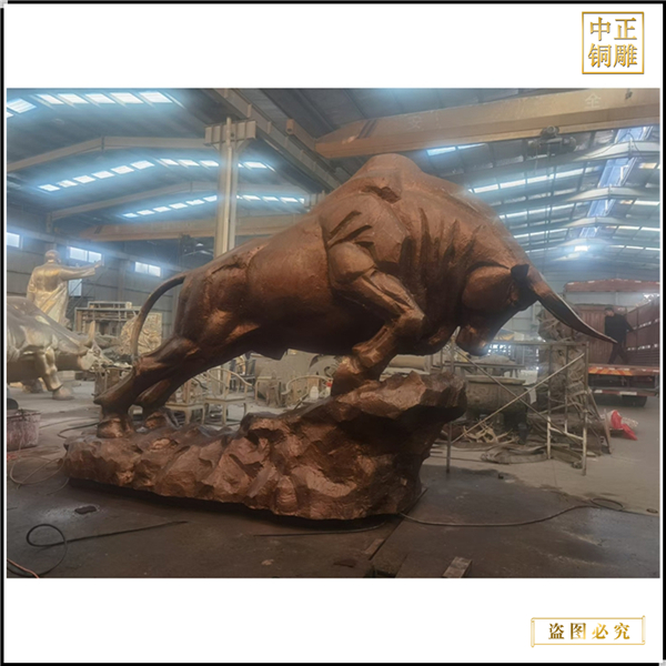 廣場(chǎng)公園商業(yè)街銅牛擺件鑄造