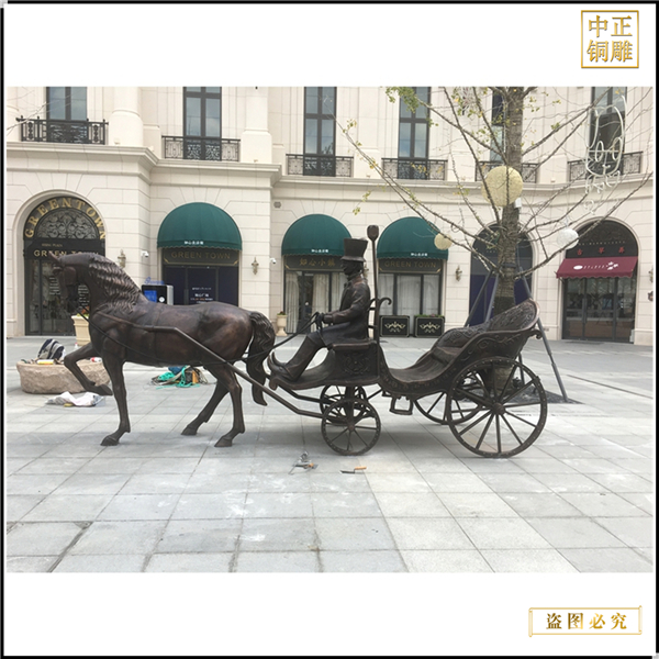 大型步行街銅雕塑鑄造