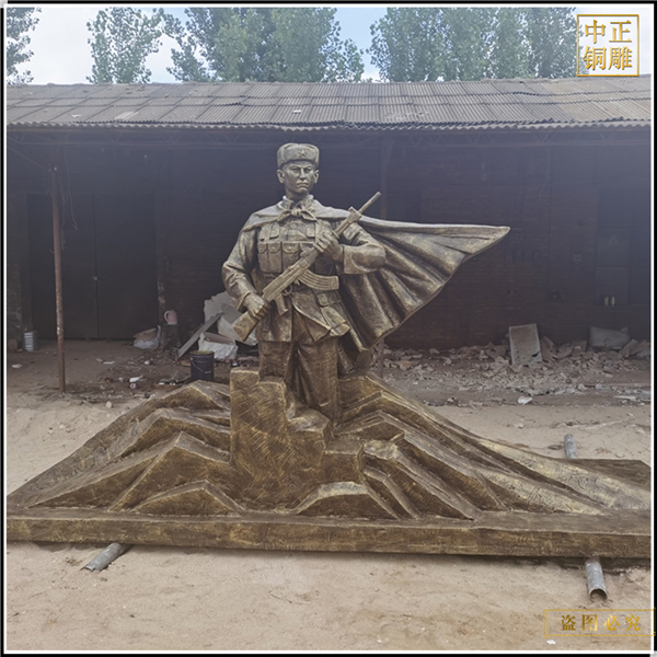 抗日人物銅雕塑鑄造