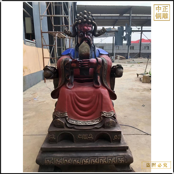 大型龍五爺銅像