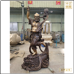 大型魁星點(diǎn)斗銅像鑄造