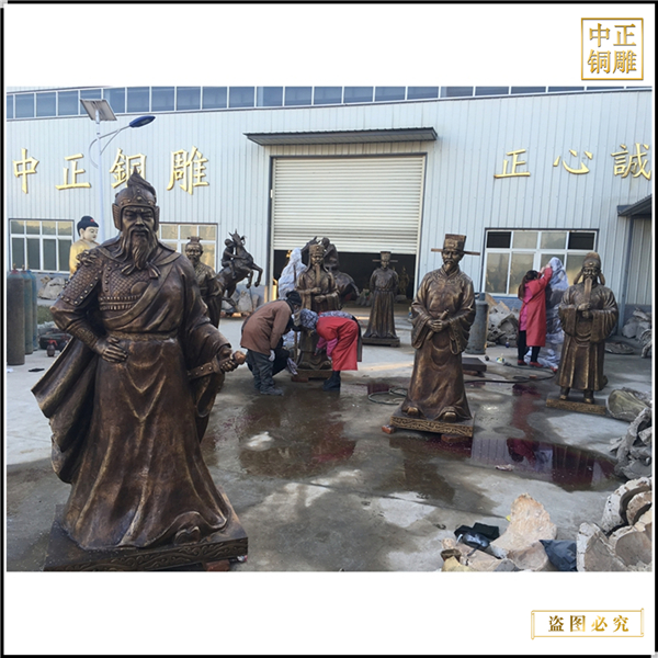 大型古代人物銅雕塑