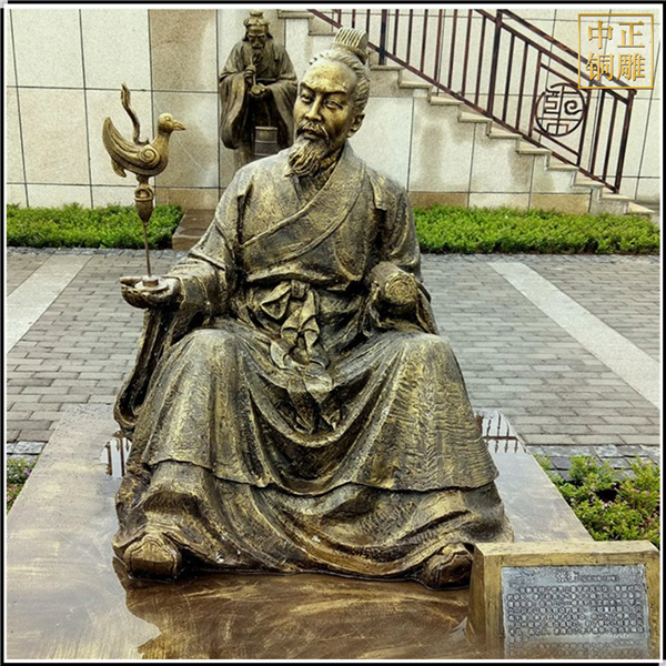 大型室外古代張衡人物雕塑