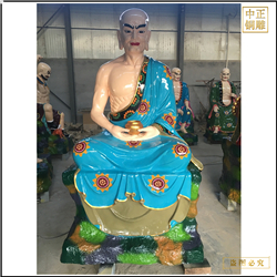 銅十八羅漢雕塑擺件