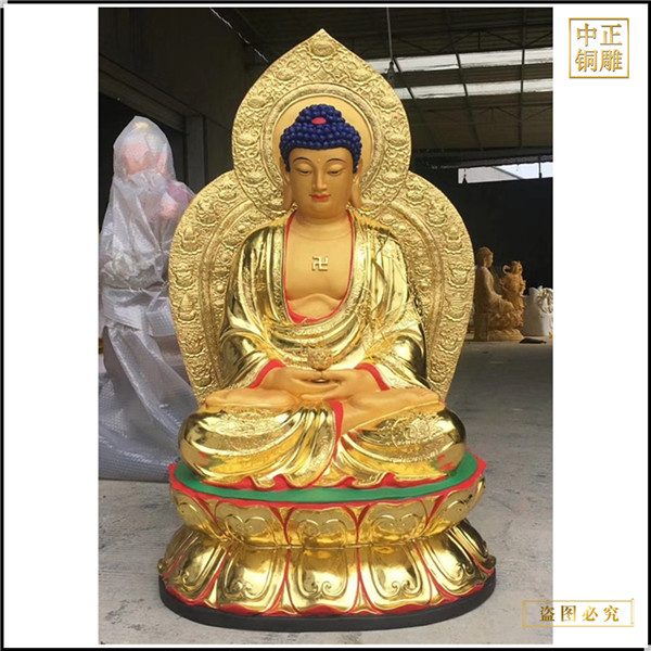 1.6米坐像釋迦牟尼佛銅像