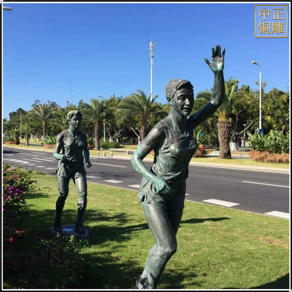 校園遠(yuǎn)動(dòng)員人物雕塑